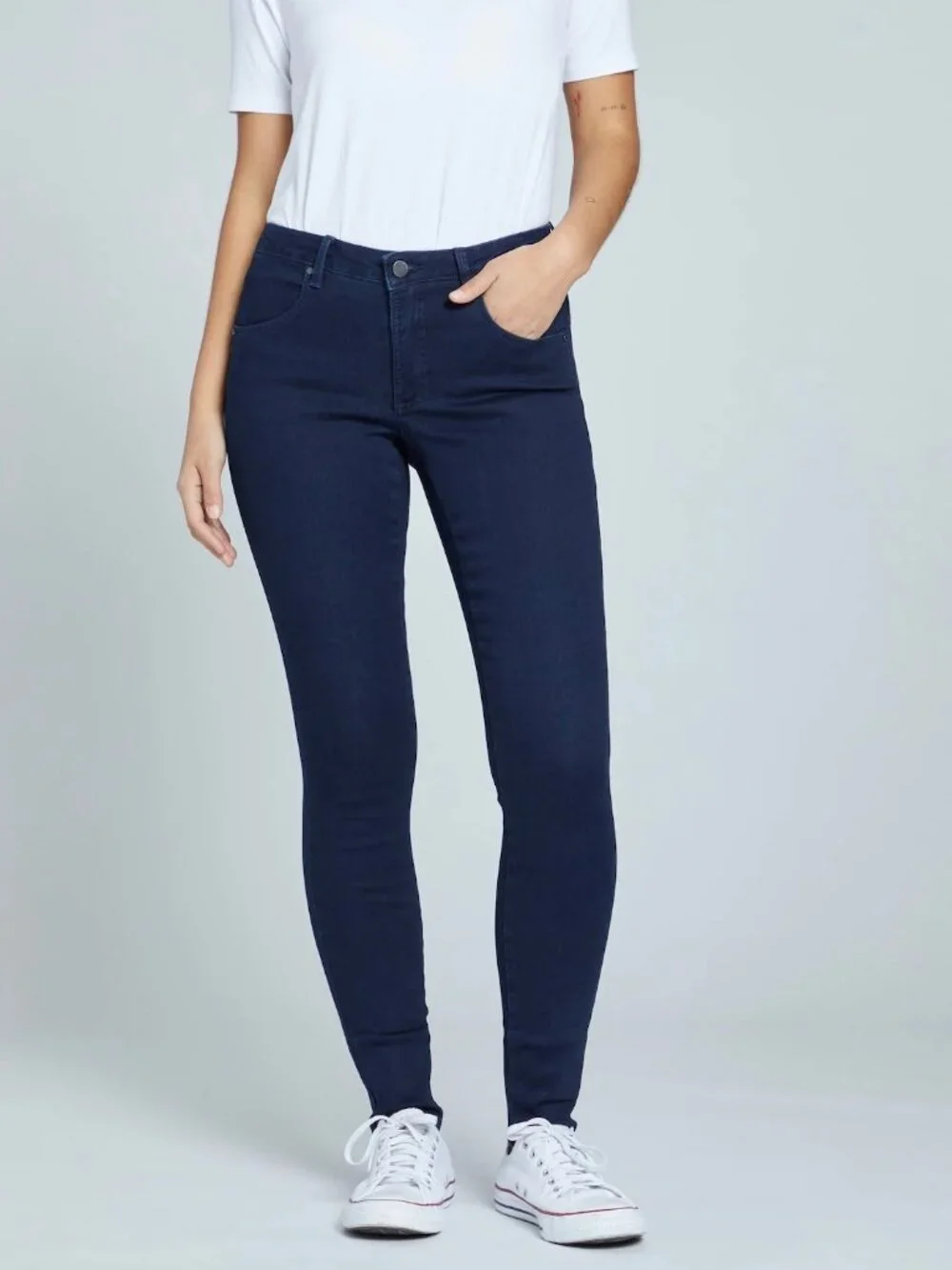 Universal Standard Seine High Rise Skinny Jeans Dark Indigo